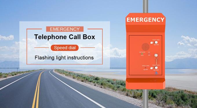 Teléfono de emergencia del borde de la carretera/de la carretera