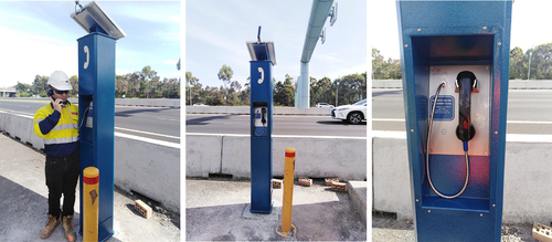 Últimas noticias de la empresa sobre Teléfono resistente del vándalo de JR208-FK instalado en la autopista M4 en Australia