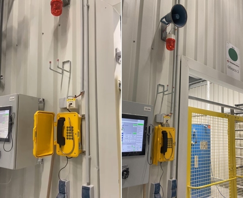 Últimas noticias de la empresa sobre Teléfono resistente a la intemperie JR101-FK-HB instalado en una fábrica alemana