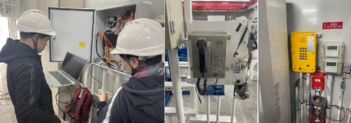 Últimas noticias de la empresa sobre Ingeniero técnico Debugging Telephone Set en la grúa en puerto