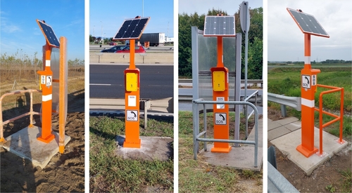 Últimas noticias de la empresa sobre Telefono de emergencia 4G con energía solar: Mejora de la seguridad en la autopista M7 de Hungría