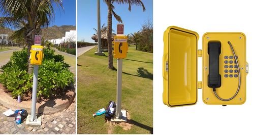 Últimas noticias de la empresa sobre Telefono de emergencia impermeable instalado en la atracción turística de Tailandia para mejorar la seguridad pública