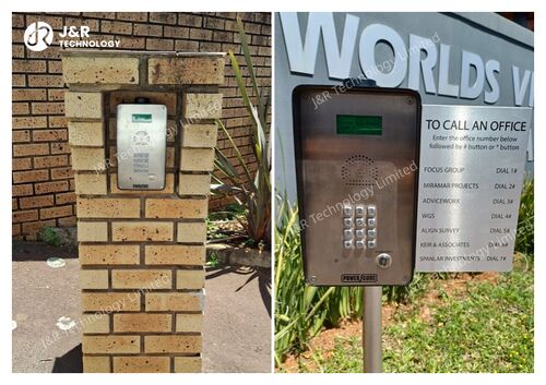 Últimas noticias de la empresa sobre Inteligente y seguro: el intercomunicador de emergencia mejorado JR305-SC-4G con LCD y teclado para edificios de oficinas modernos