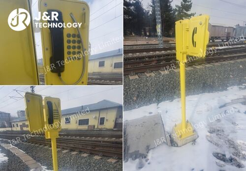 Últimas noticias de la empresa sobre Telefono ferroviario impermeable de J&R JR101-FK-SIP instalado con éxito en la red ferroviaria turca