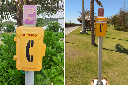 Últimas noticias de la empresa sobre Los teléfonos climatológicos de JR se instalan en lugares escénicos de Tailandia para proporcionar comunicación de emergencia para turistas y personal