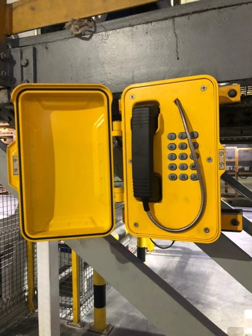 Últimas noticias de la empresa sobre JR teléfono a prueba de mal tiempo instalado en saudí industrial el parque
