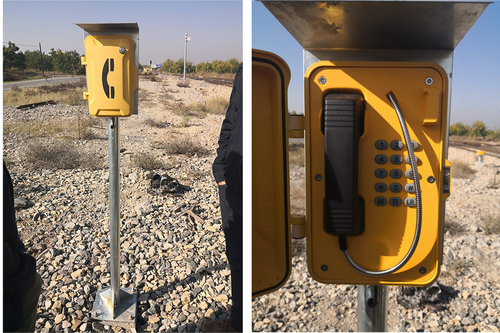 Últimas noticias de la empresa sobre El JR impermeabiliza los teléfonos está instalado al lado de pista ferroviaria en Turquía