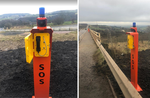 Últimas noticias de la empresa sobre El pilar del teléfono de emergencia de J&R está instalado al lado de las autopistas en Gran Bretaña