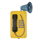 Industrial Broadcast Telephone For Emergency , Weatherproof SOS Intercom With Horn