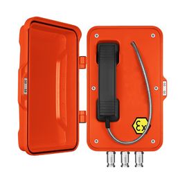 Un buen precio. Teléfono a prueba de explosiones analógico de marcación automática con caja de material de aleación de aluminio en línea