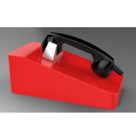 Un buen precio. Sala de control de ferrocarril, escritorio telefónico a prueba de vandales montado con cordón blindado en línea