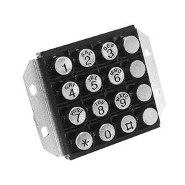 Un buen precio. Repuestos de teléfono reemplazables Anti vandalismo 16 teclado teclado con botones de aleación de zinc en línea