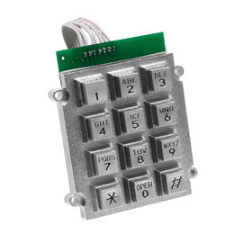 Un buen precio. La resistencia a la corrosión impermeable del telclado numérico del teléfono de la puerta del metal incluye el conector pin 7 en línea