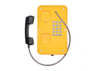 SIP2.0 Waterproof Emergency Phone , 75-90db Industrial Telephone With Keypad