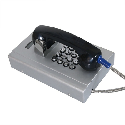 Un buen precio. GSM Telefono blindado resistente a los vandales de acero laminado en frío teclado completo en línea