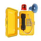 IP67 Moisture Resistant Industrial Weatherproof Telephone With Flashing Lamp And Horn