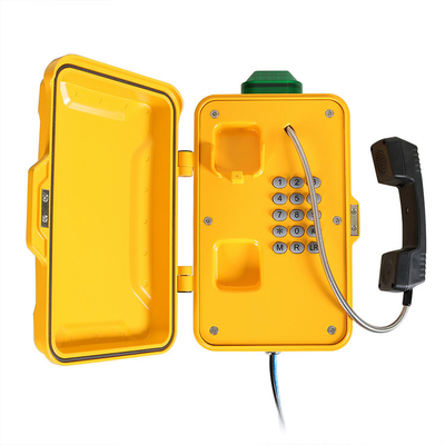 Teléfonos a prueba de mal tiempo al aire libre de la aleación de aluminio IP67 con la luz de la alarma