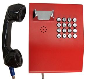 Teléfono resistente del vándalo robusto, teléfono de Voip de la emergencia para el banco/el servicio del cajero automático