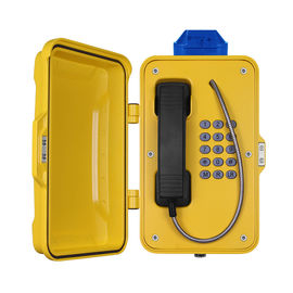 Un buen precio. IP67 Telefono industrial a prueba de intemperie con faro, teléfono de túnel con PoE en línea