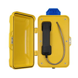 Un buen precio. Teléfono industrial del dial auto VoIP, teléfono rugoso del sorbo de la aleación de aluminio con la lámpara amonestadora en línea