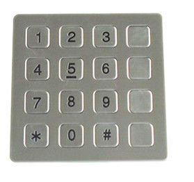 Un buen precio. Teclado resistente del teléfono del vándalo, telclado numérico del acero inoxidable con 16 llaves en línea
