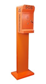 Teléfono al aire libre a prueba de herrumbre de la emergencia, caja de la llamada de emergencia del montaje del pilar para el público