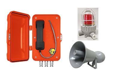 Un buen precio. Teléfono a prueba de explosiones hermético anaranjado para la exploración petrolífera/la industria química en línea