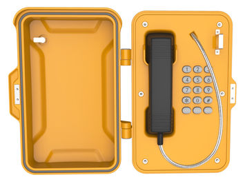 Teléfono a prueba de mal tiempo industrial a prueba de polvo, caja industrial del teléfono de la pared de la emergencia bloqueable