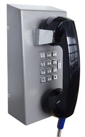Teléfono a prueba de vandalismo de la prisión con el entramado de acero en frío y el microteléfono rugoso