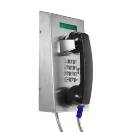 Teléfono anti de la prisión del SORBO del vándalo del entramado de acero inoxidable con la exhibición del LCD