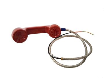 Un buen precio. Microteléfono rugoso rojo industrial de los recambios del teléfono con el cordón acorazado en línea