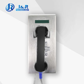 Teléfono resistente de la prisión del SORBO del vándalo, teléfono de acero de la cárcel con la exhibición del LCD