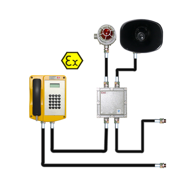 Sonido del IP y teléfono a prueba de explosiones ligero para la exploración petrolífera/el área peligrosa de la industria química