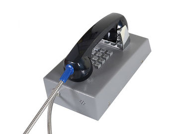 Teléfono a prueba de vandalismo gris de la resistencia a la corrosión con el microteléfono del material del ABS