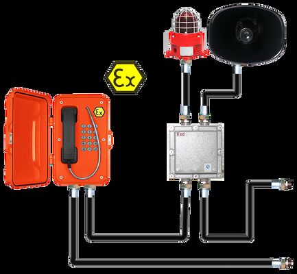 Un buen precio. IP67 85dbA Telefono contra incendios con aluminio fundido a presión para entornos industriales peligrosos en línea
