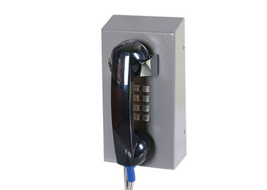Un buen precio. Teléfono de acero en frío del Visitation de la prisión, material del ABS del teléfono de la cárcel con el cordón acorazado en línea