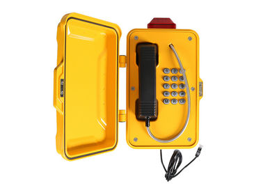 Teléfono a prueba de mal tiempo industrial de la emergencia, caja IP66-IP67 de la llamada de emergencia con la luz