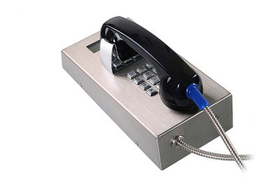 Teléfono rugoso de la prisión de Teleaid del teléfono a prueba de vandalismo de la emergencia de la cárcel con el LCD