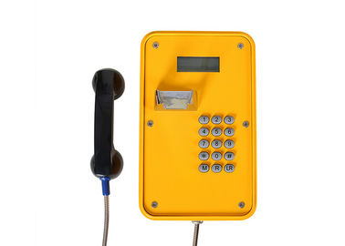 Un buen precio. Teléfono industrial al aire libre del telclado numérico estándar, teléfono de IP67 VOIP/SIP con la pantalla LED en línea