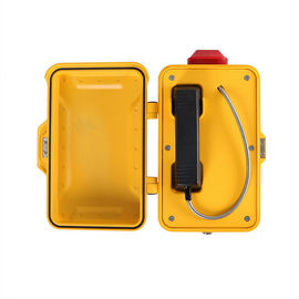 Teléfono industrial IP66-IP67 del impermeable de Ringdown con la lámpara amonestadora que destella
