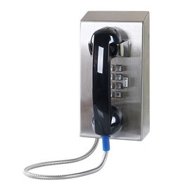 Teléfono resistente IP55-IP65 del microteléfono del vándalo del acero inoxidable con el telclado numérico lleno