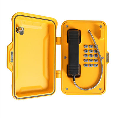 Un buen precio. Teléfono militar de goma 90db de la emergencia del telclado numérico SIP2.0 con la cerradura de cubierta en línea