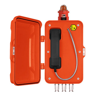 teléfono del bombero del cordón de 10W 85dbA IP67 SS con las luces