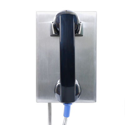 Teléfono acorazado de la cárcel del SORBO del cordón IP65 SUS304 del montaje en la pared