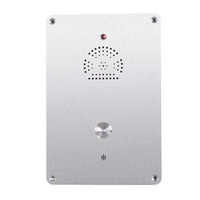Un buen precio. Intercomunicador impermeable RoHS de la emergencia de SUS304 IP55 con la placa frontal en línea