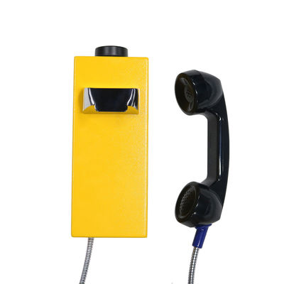Acero inoxidable fijado a mano robusto del teléfono resistente del vándalo del G/M del SORBO