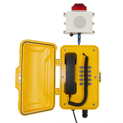 Un buen precio. Teléfono VoIP a prueba de agua IP67 con transmisión y lámpara intermitente en línea