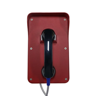 Teléfono ISO9001 de la emergencia del dial auto de 65VDC SIP2.0 con el microteléfono a prueba de vandalismo