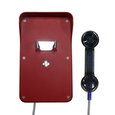 Teléfono resistente IP54 SS del cordón del vándalo espiral de la marcación rápida para la comunicación