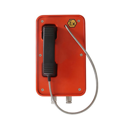 teléfonos a prueba de explosiones del dial auto del teléfono IP67 de 1.8W SIP2.0 VoIP EX